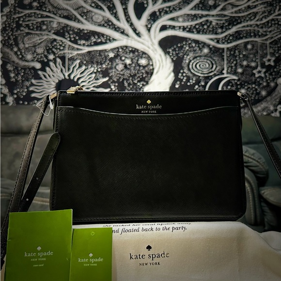 kate spade Handbags - Vintage Y2K Kate Spade Elegant Black Crossbody Bag new without tags